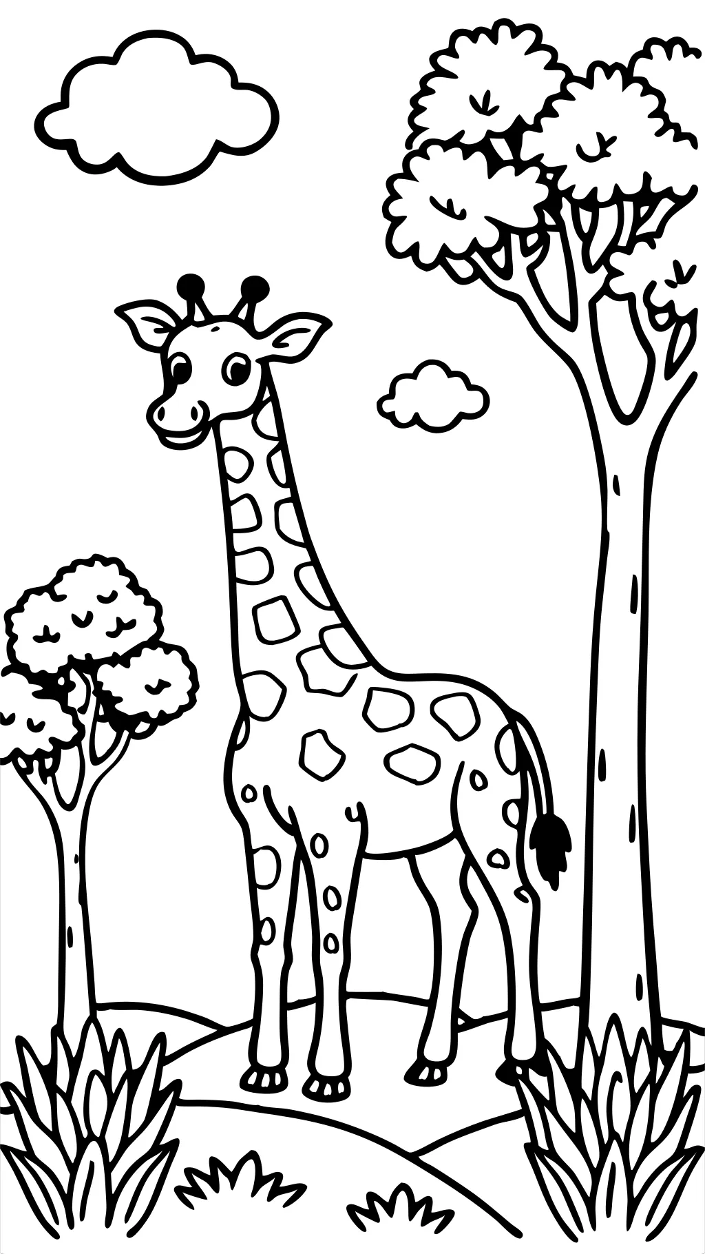 coloriages girafes